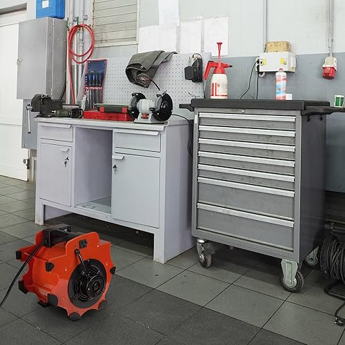 Miniatura 5 de Stalwart - Ventilador soplador de 3 velocidades resistente para suelos y alfombras, 1600 vatios, motor de aire portátil con 4 ángulos diferentes