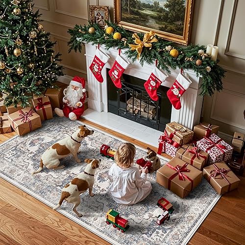 Miniatura 77 de Alfombra lavable para pasillo y de cocina, alfombra de entrada, vintage, suave para el suelo, alfombra antideslizante para interiores, para baño