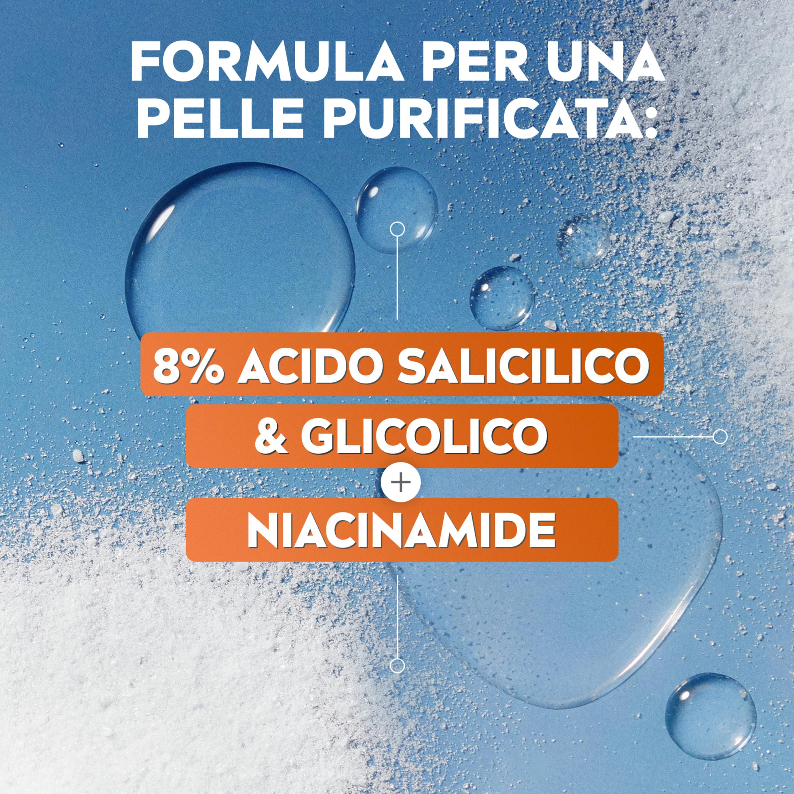 NIVEA Derma Skin Clear Peeling Anti-Imperfezioni 40 ml, Peeling viso esfoliante per la cura della pelle mista con Acido Glicolico, Acido Salicilico e Niacinamide, Esfoliante viso purificante
