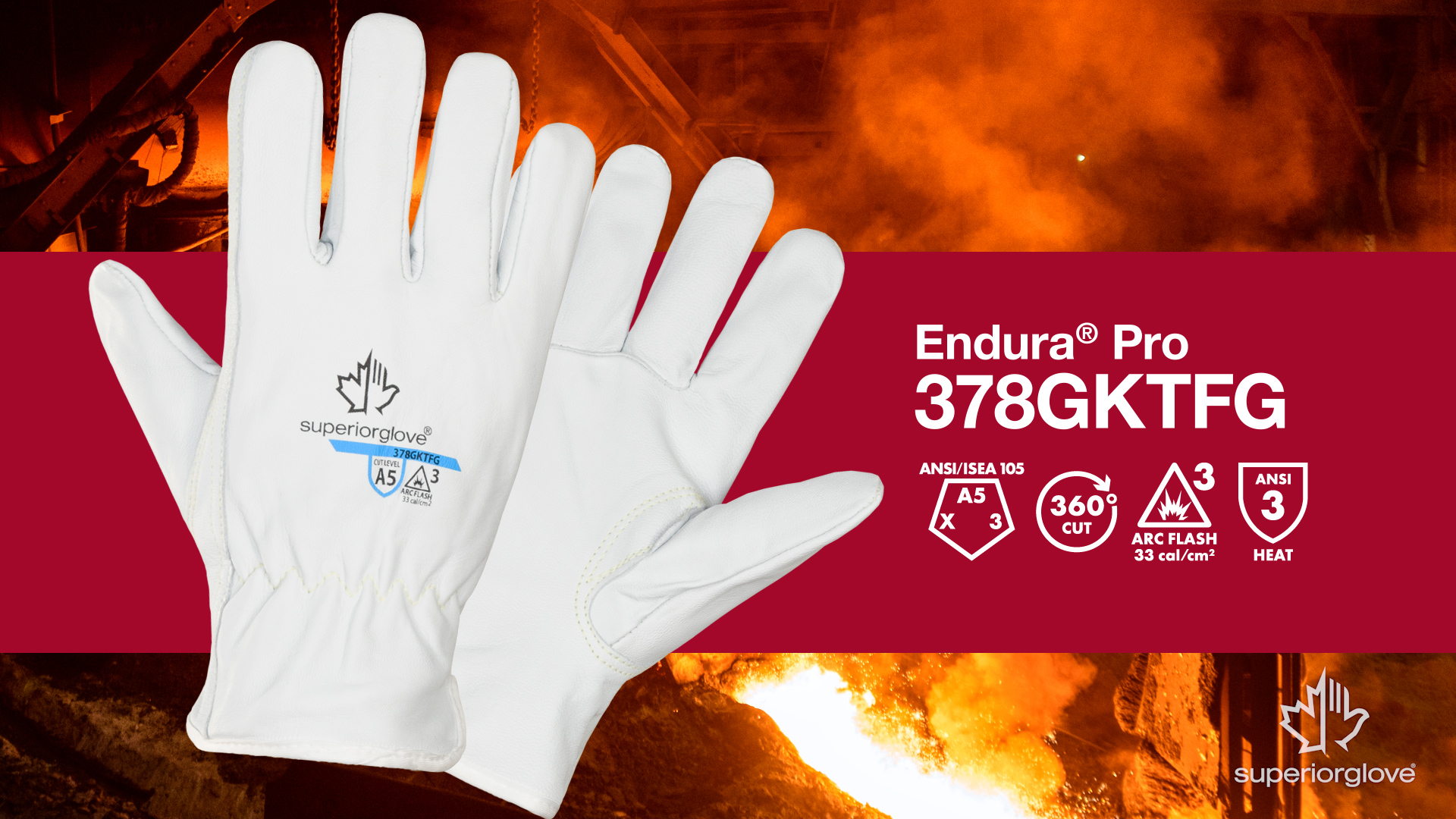 Amazon.com: Superior Glove Goatskin Leather Work Gloves - Kevlar