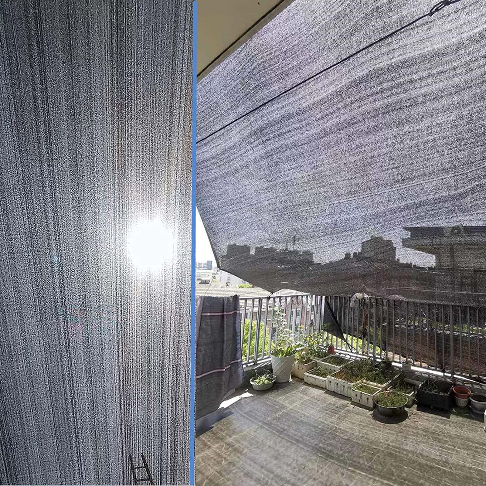 Schattierungsnetz 2x4m – 90% UV-Schutz, Atmungsaktiv & Reißfest, Ideal Für Gewächshaus, Terrasse & Garten