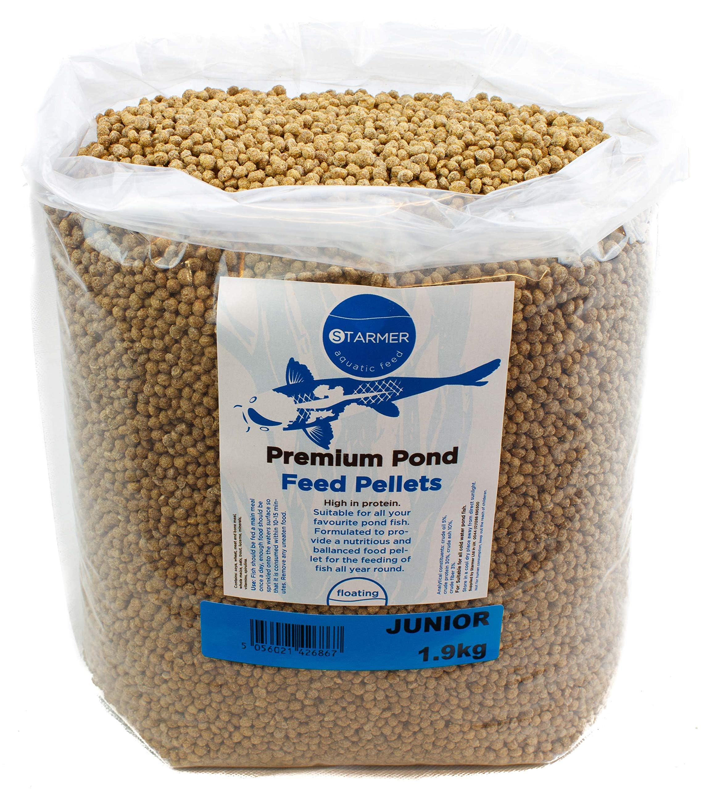 (GROWER) pond feed pellets (JUNIOR) 1.9kg