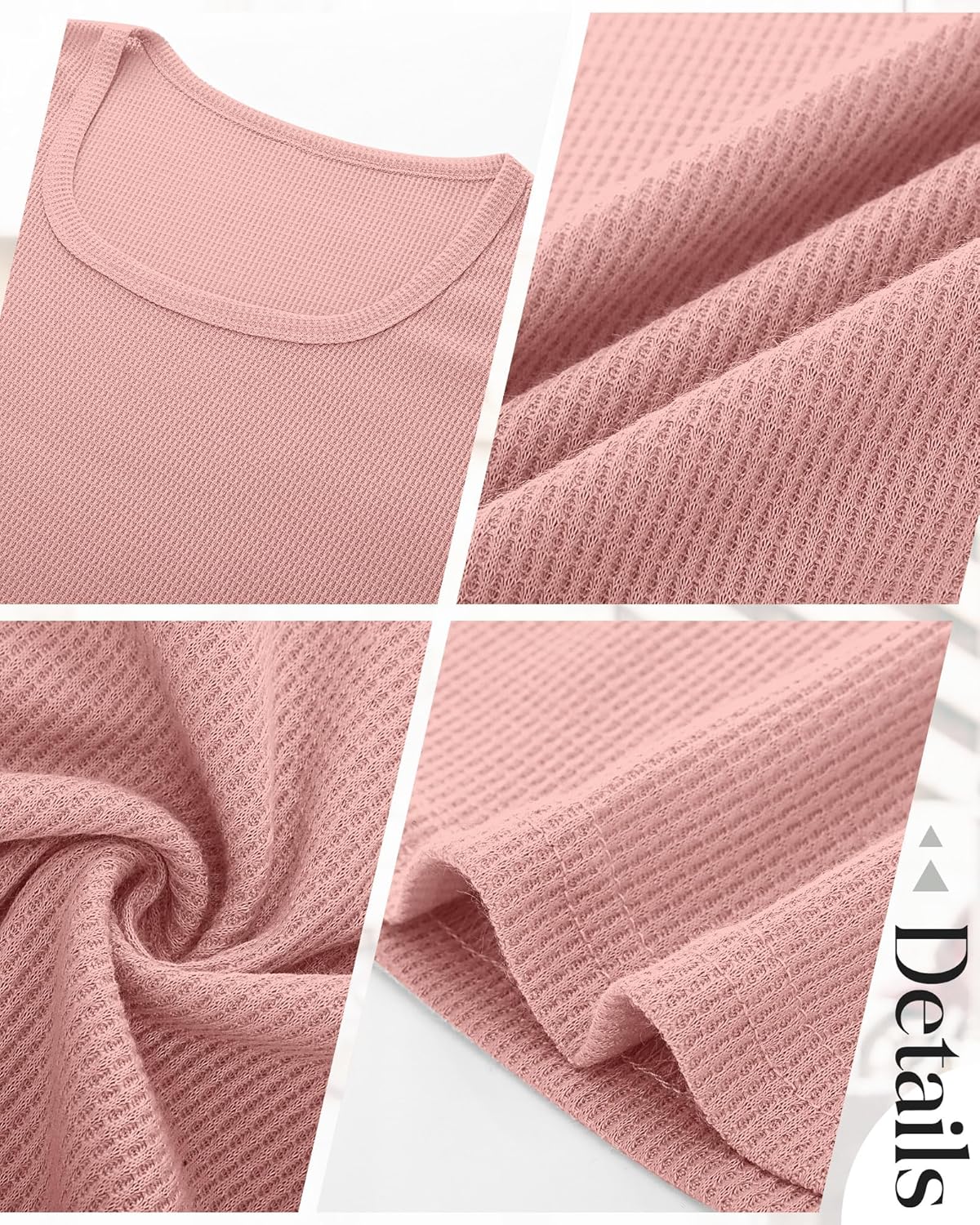 Riyiper 3 Pack Women's Waffle Knit Tank Tops, Scoop Neck Sleeveless Shirts Flowy Loose Beach Tops 2026 Summer Trendy - Image 7