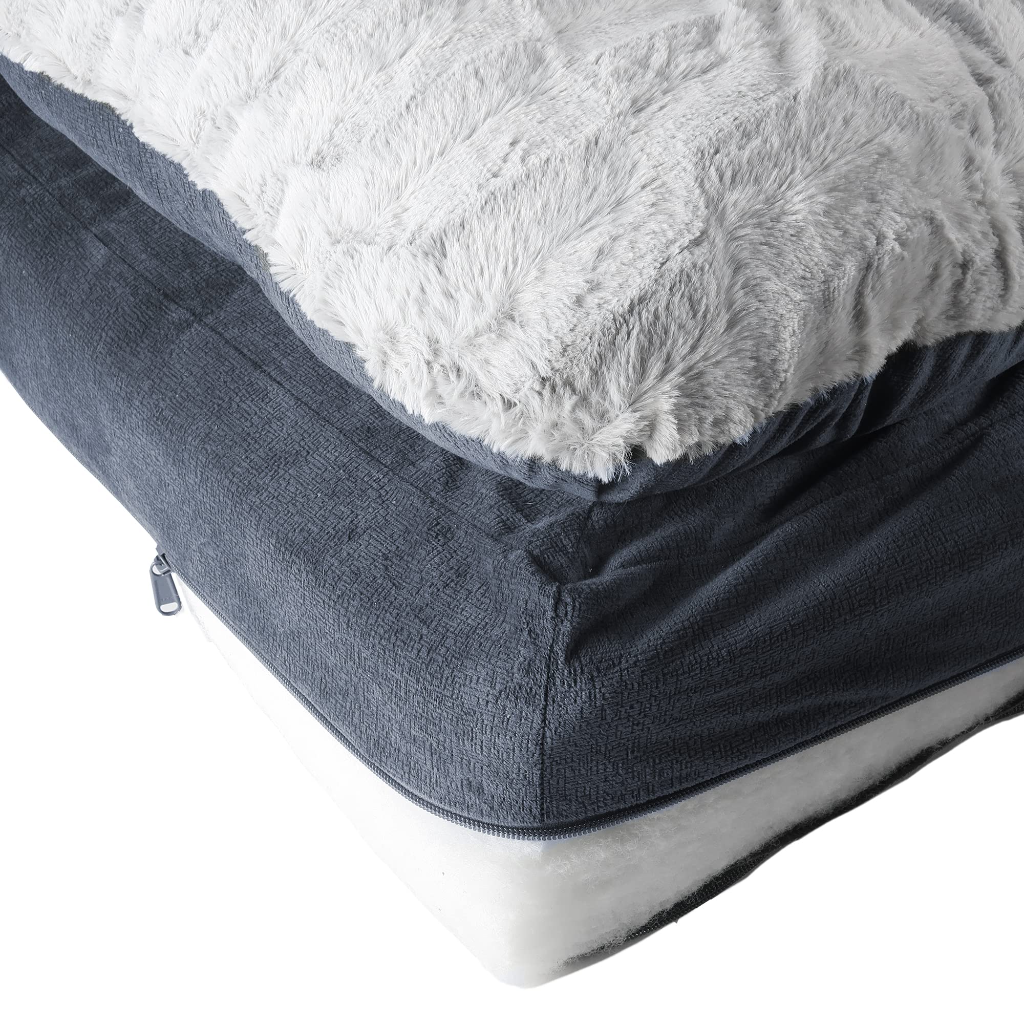 Paws & Claws Orthopädisches Hundebett – Größe L/XL, 101,6x76,2 Cm, Mit USA-Einsatz, Blau