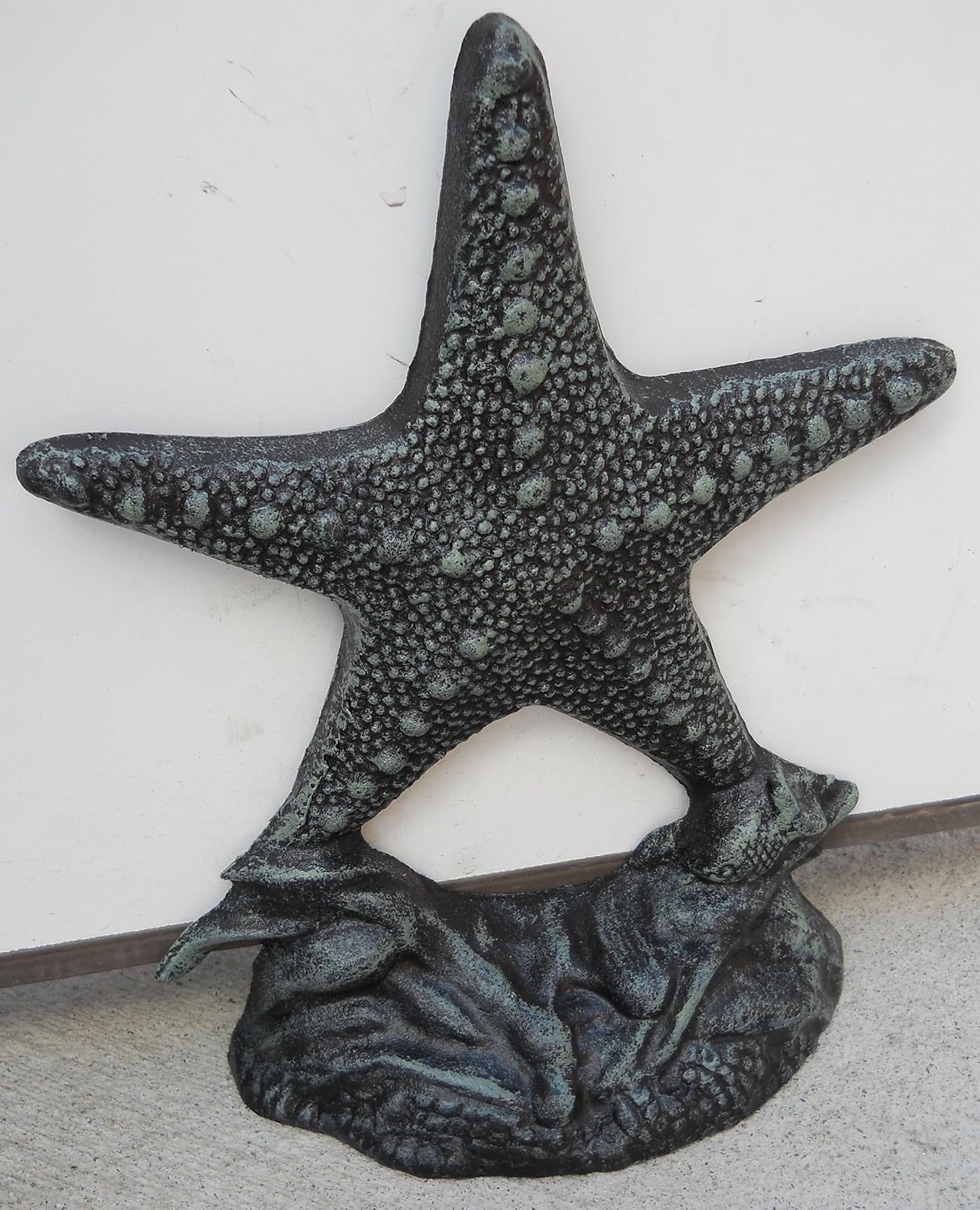 GSM Iron Starfish Doorstop Verdigris Finish