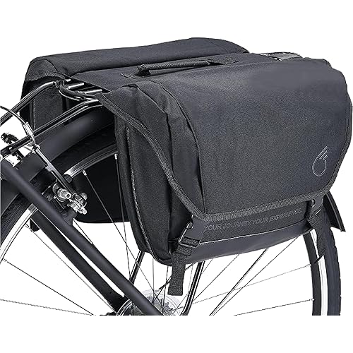 sixthreezero Dual Sided Bike Bag for Rear Rack, Waterproof Universal Bicycle Double Pannier Storage Bags, Cargo Trunk with Carry Handle