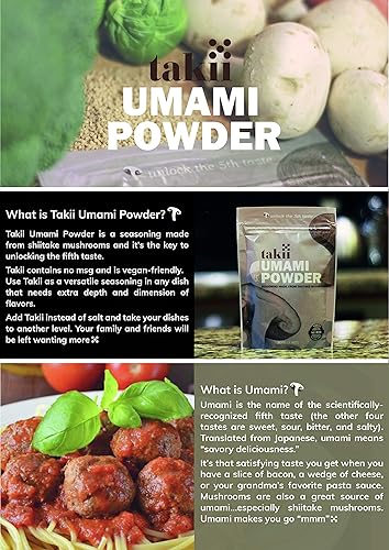 Miniatura 8 de Takii, Polvo Umami por Fifth Foods, bolsa de 3.5oz