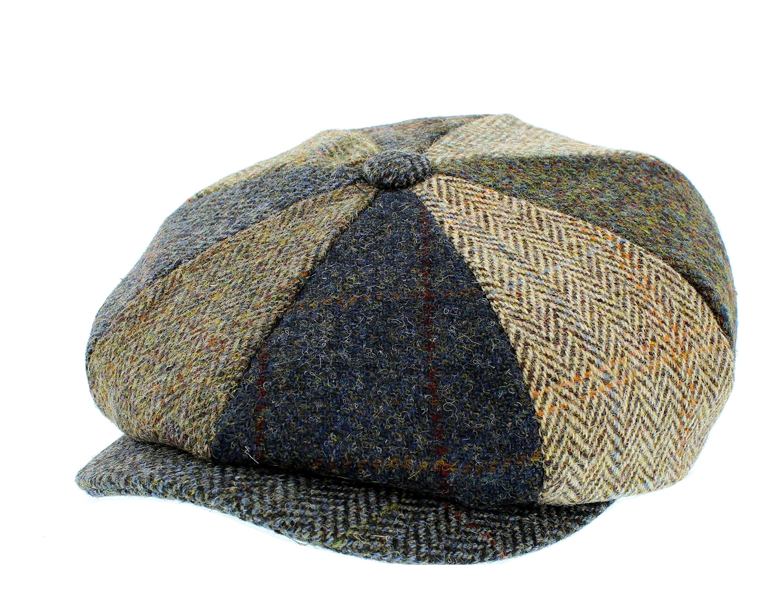 FailsworthLewis Bakerboy Patchwork Tweed Cap