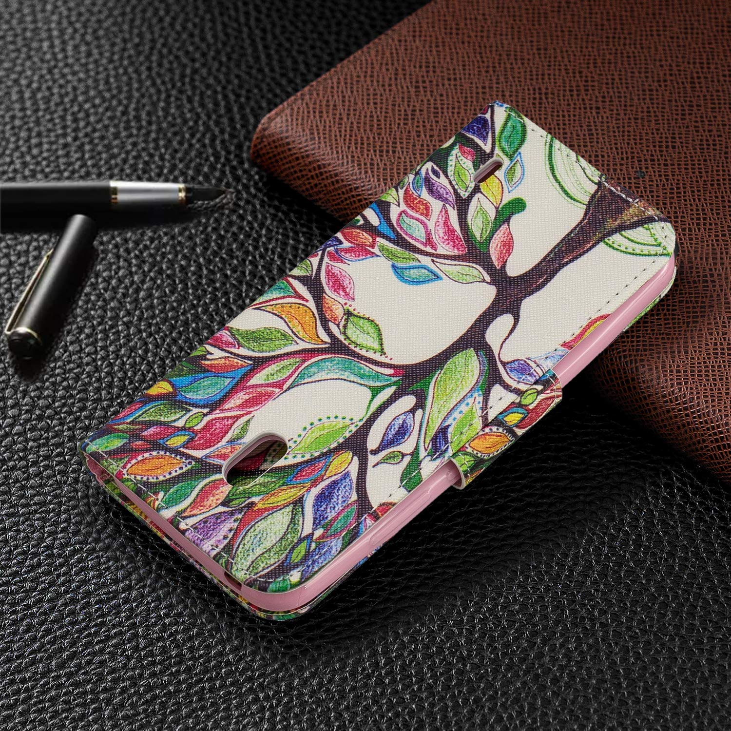 For Nokia 3310 Case, Slim Leather Wallet Magnetic Flip Stand Premium Phone Cover