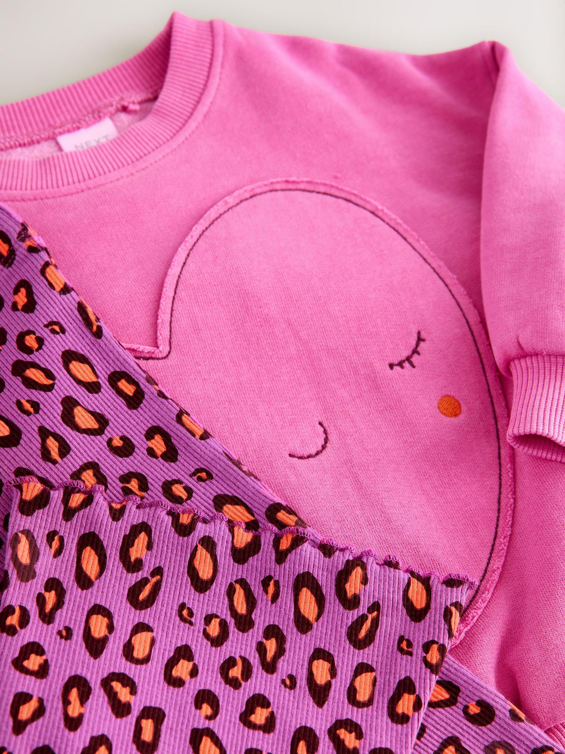 NEXT Mädchen Sweatshirt und Leggings mit Schlag im Set