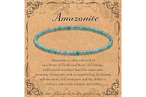 Adjustable Stretch Amazonite Bracelet for Healing and Fashion