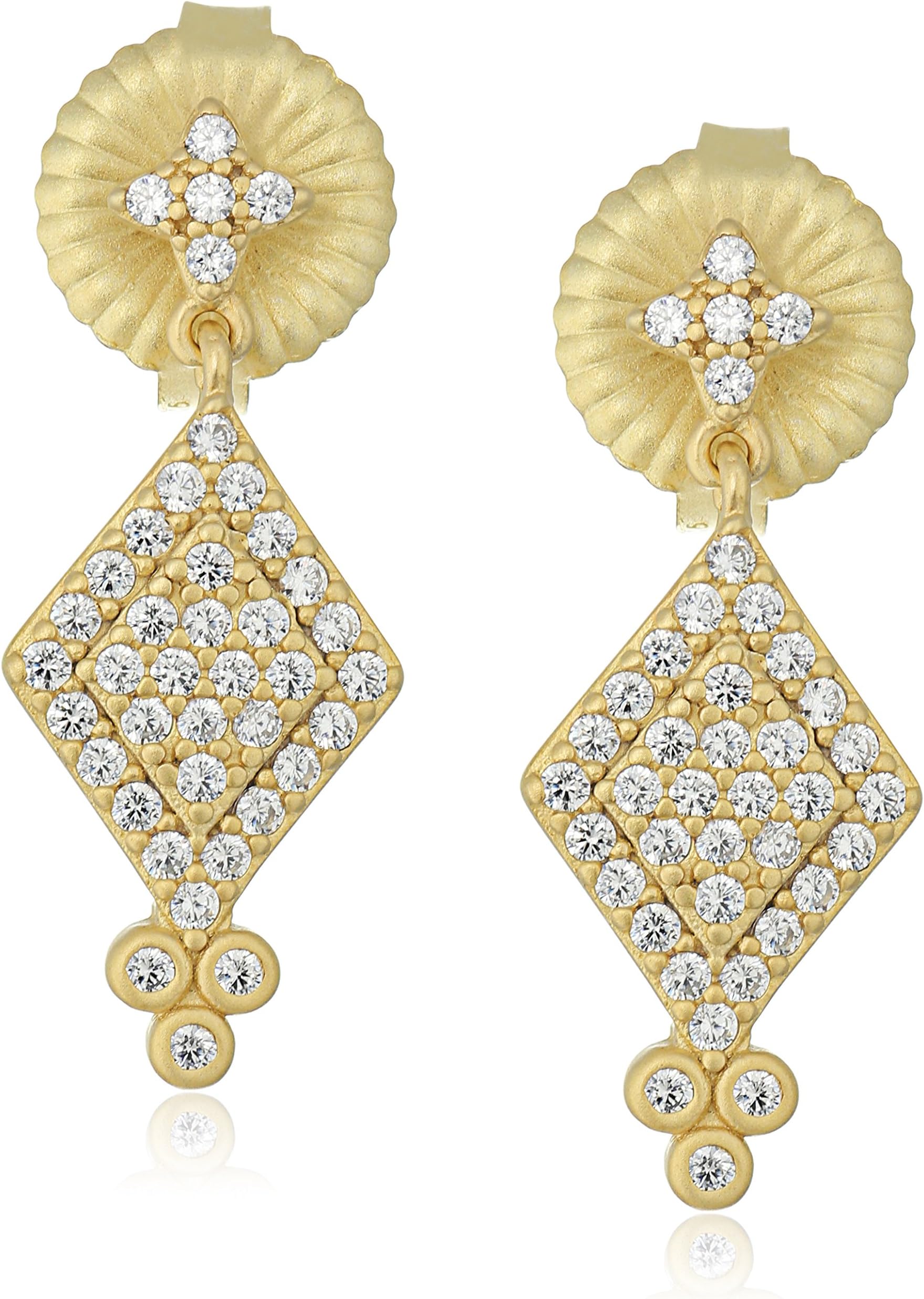 Freida Rothman Small Harlequin Bindhi Drop Earrings