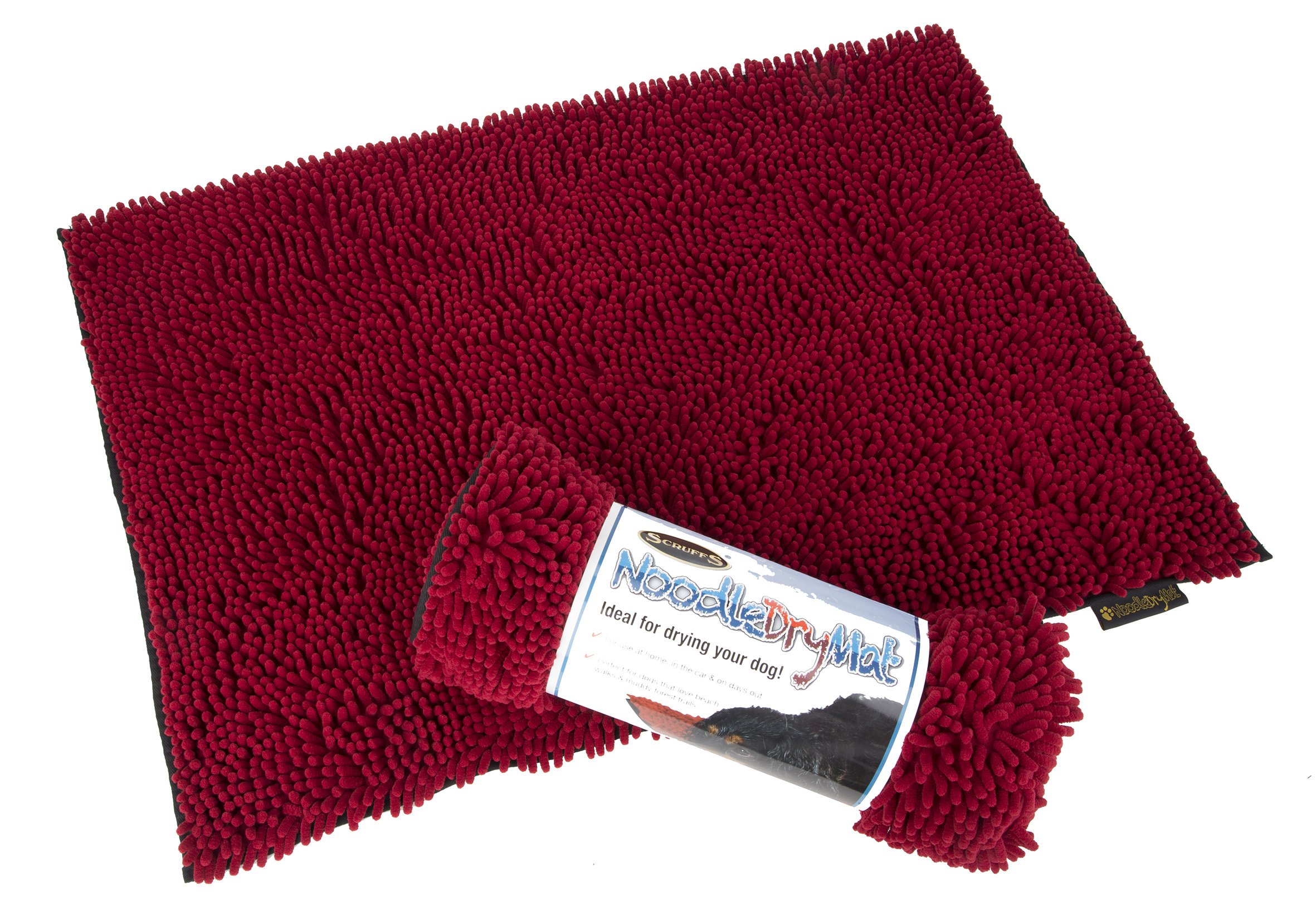 Scruffs Pet Noodle Dry Mat, 90 x 60cm, Burgundy