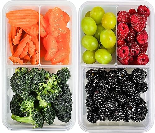 FIT, Strong & Healthy - contenedores loncheras para comidas preparadas. Calidad premium, a prueba de pérdidas, sin BPA. Se puede calentar en