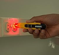 Vista 4 de Sperry Instruments VD6509 - Detector ajustable sin contacto con linterna, listado cETLus, 1, 5 almejas/probador de voltaje maestro, amarillo