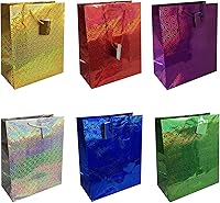 Vista 8 de allgala 12-PC 9 x 7 pulgadas Medium Premium Hologram Gift Bags-GP50301