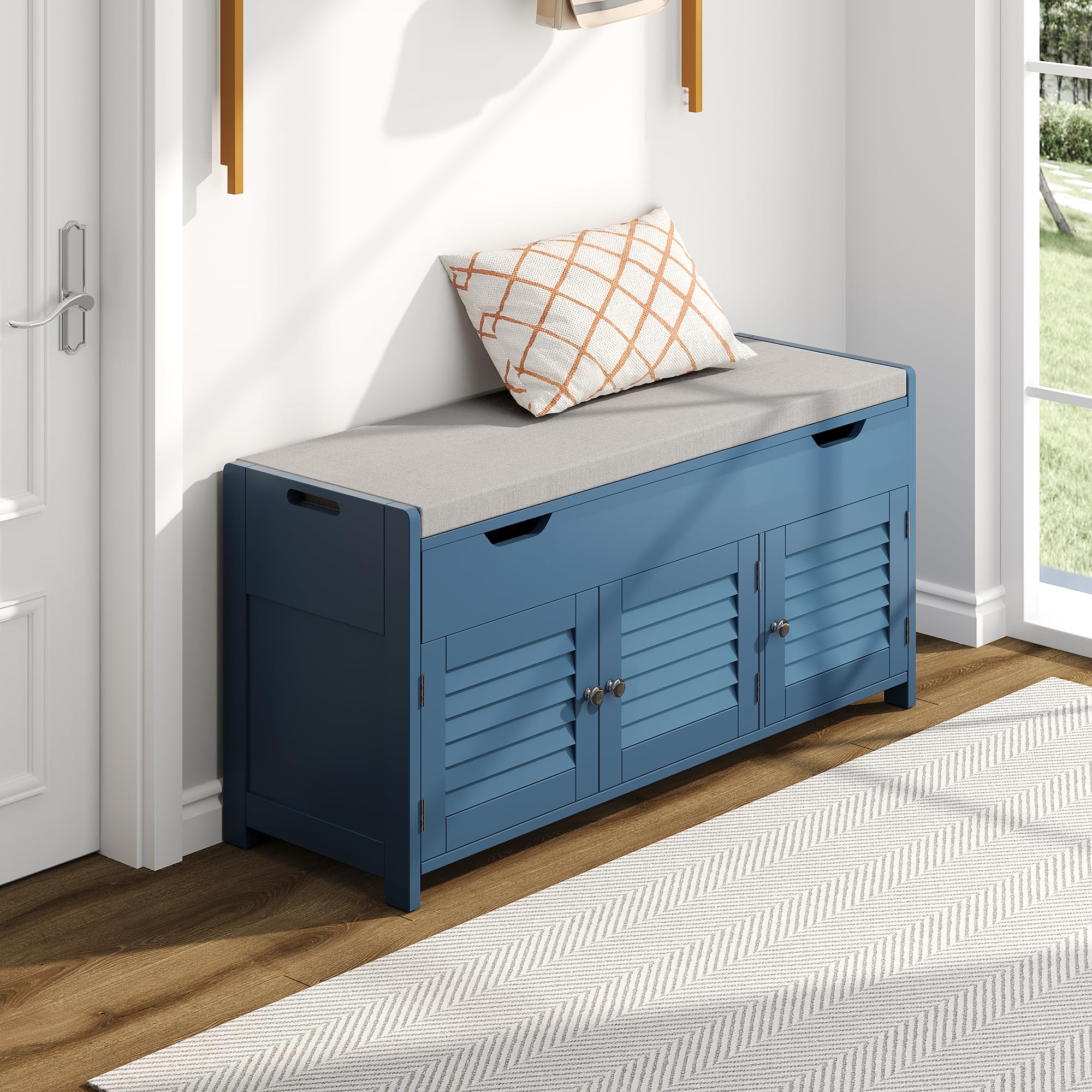 Amazon.com: ChooChoo Shoe Storage Bench with Lift Top Storage