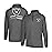 Ultra Game NFL Official Adults Super Soft Quarter Zip Long Sleeve T-Shirt - Unisex, Las Vegas Raiders, Heather Charcoal, Large