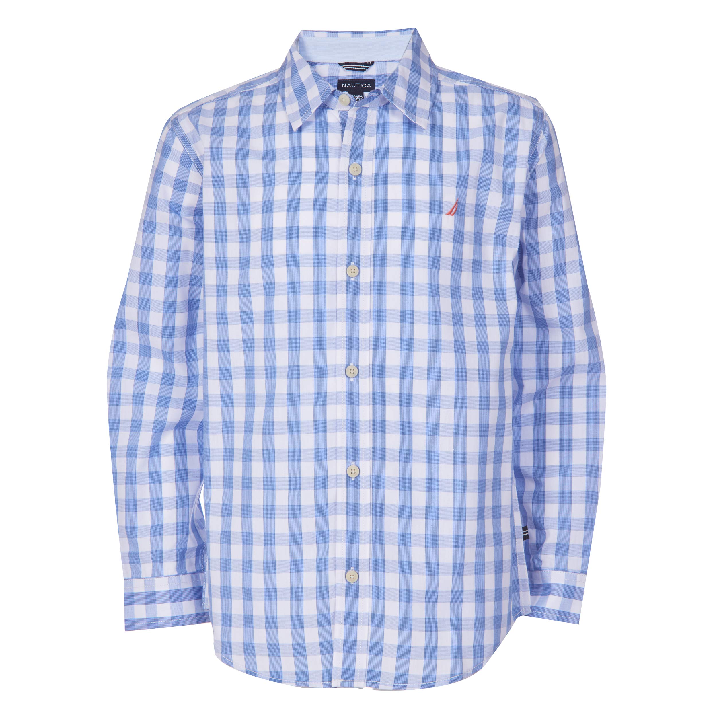 Boys' Long Sleeve Mini Check Button Up Shirt