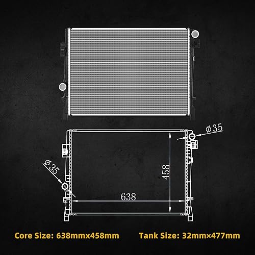 Vista 18 de DWVO Radiador completo compatible con Chrysler Town & Country Dodge Grand Caravan 3.3L 3.8L V6 2005-2007