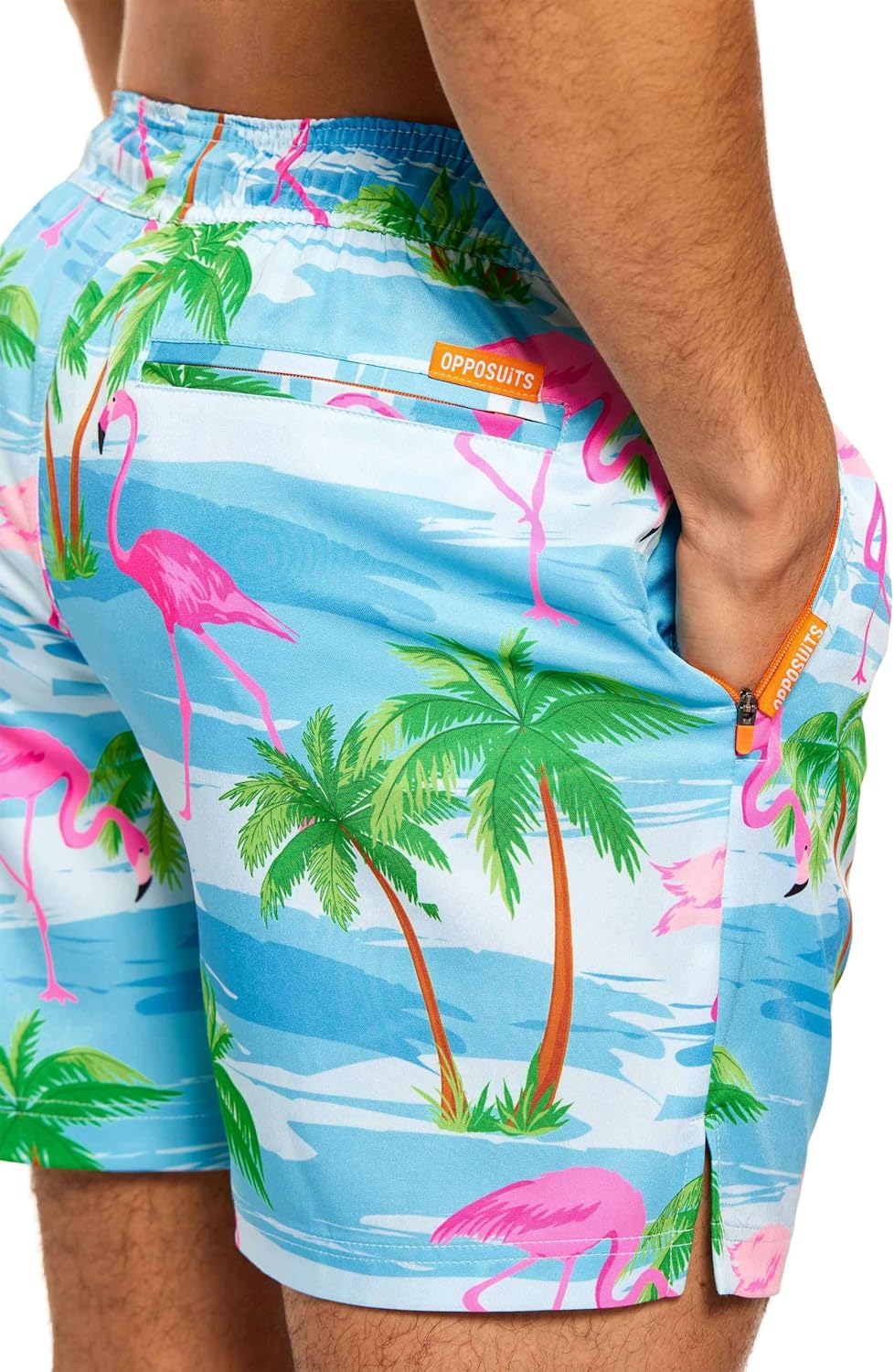 Opposuits Swim Shorts for Men - Summer Beach and Pool Shorts - Loose Fit - Including Drawstrings & Zippers