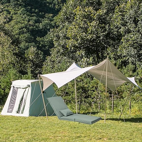 Miniatura 8 de Redde Boo Colchón portátil plegable para viajes al aire libre, picnic, barbacoa, camping plegable adultos con bolsa de transporte, reclinable