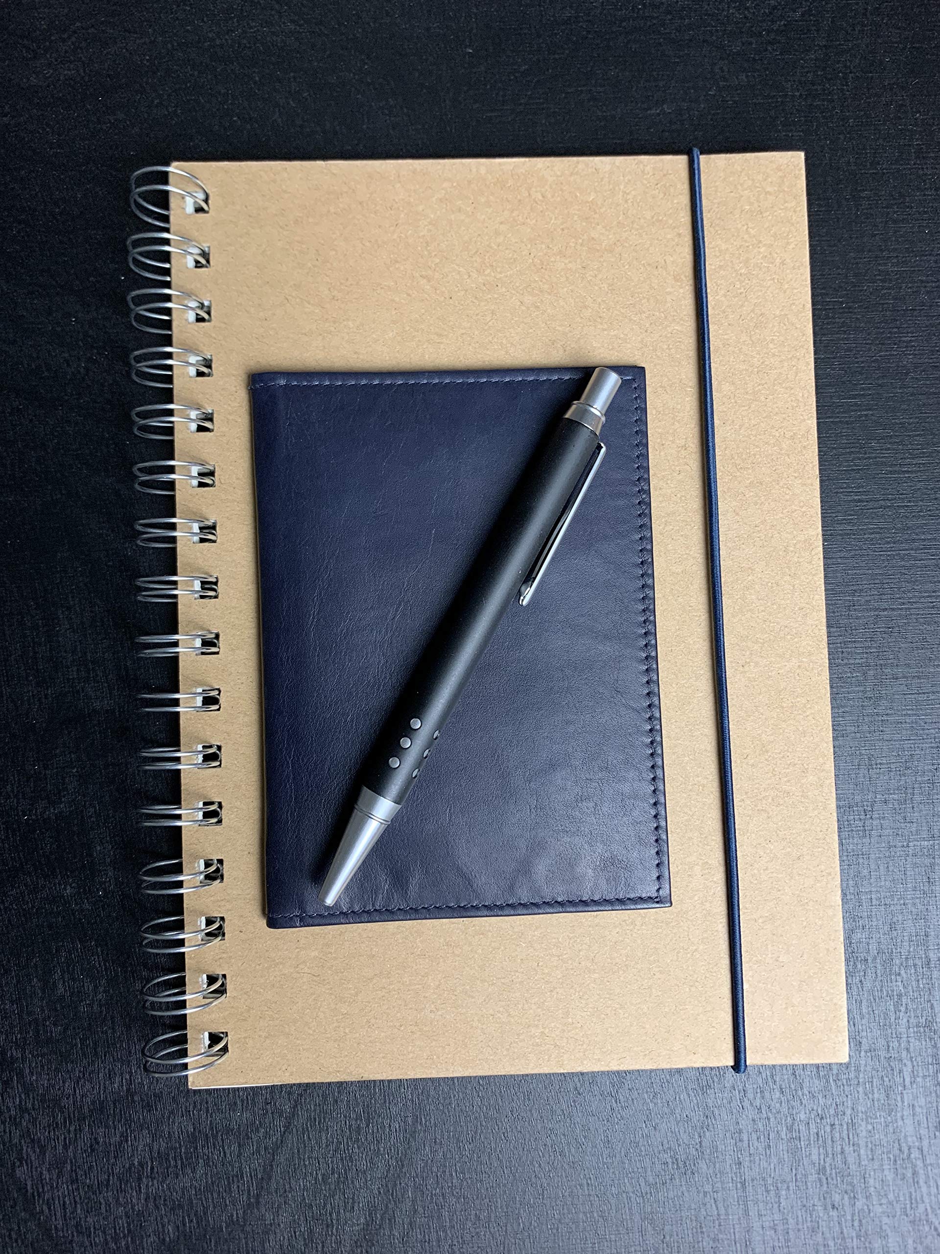 LEAS Smukłe etui na dowód rejestracyjny z 2 okienkami, prawdziwa skóra, niebieski/granatowy, niebieski, 12,3x9cm, Teczka i etui na dowód osobisty
