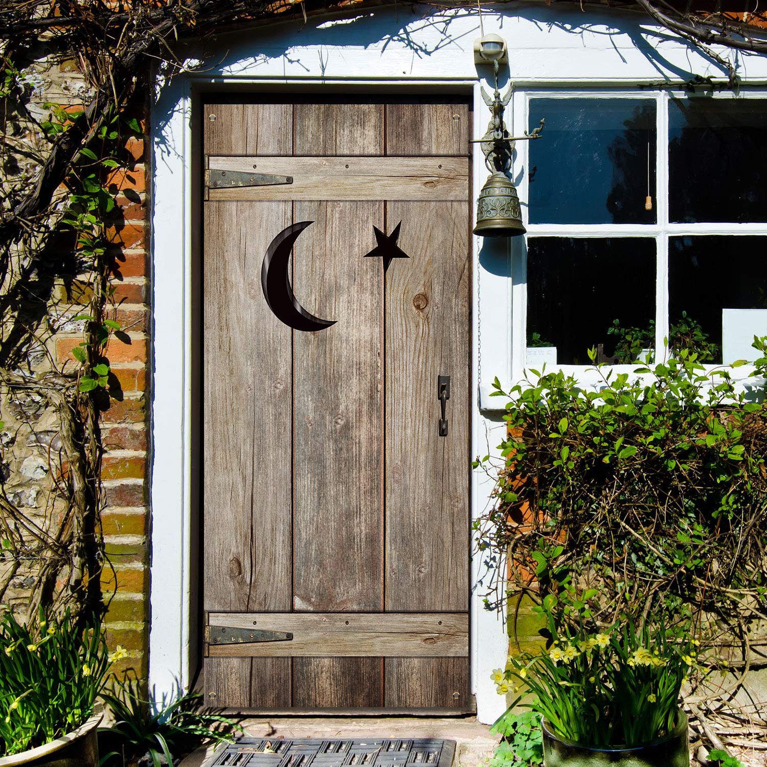 Buy Outhouse Decorations Vintage Outhouse Barn Door Banner Backdrop