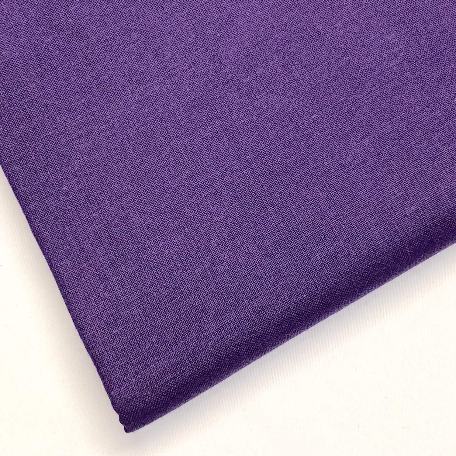 100% Cotton Fabric 60 Inch 150cm Wide 150GSM Material for Sewing, Dressmaking, Quilting, Curtain Linings, Pillowcases & Totes Fabric by The Half Metre by Discount Fabrics LTD(Purple, 0.5m)