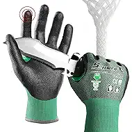 Schwer AIR-SKIN ANSI A6 Cut Resistant Gloves, AR3908 Cut Proof Gloves, Ultra Thin Cutting Gloves with Reinforced Thumb, Wire & Fiberglass Free, Comfort-Fit Work Gloves for Mechanics, XL, 1 Pair