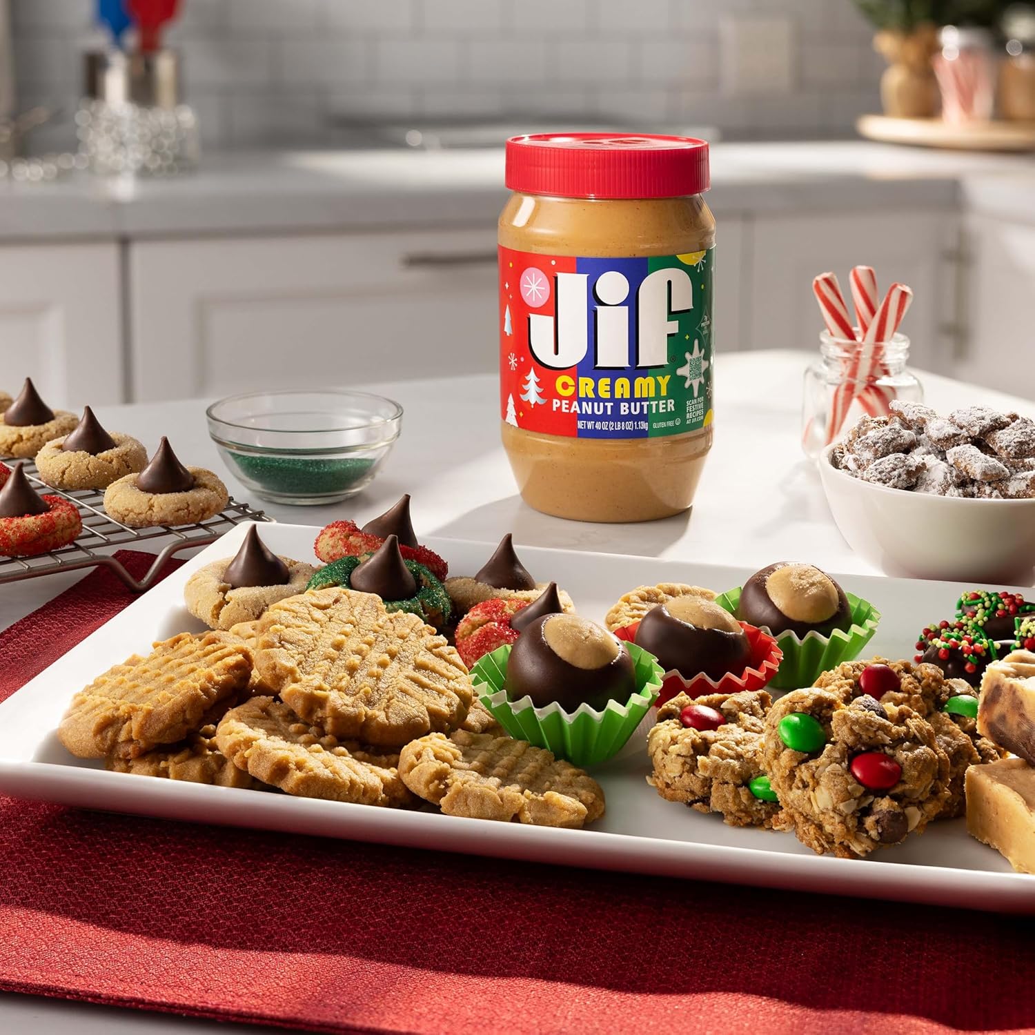 Jif Creamy Peanut Butter, 40 Ounce (Pack of 4)