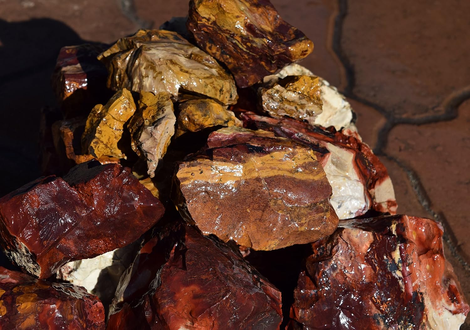 15lb Red Glass Rock for Aquariums