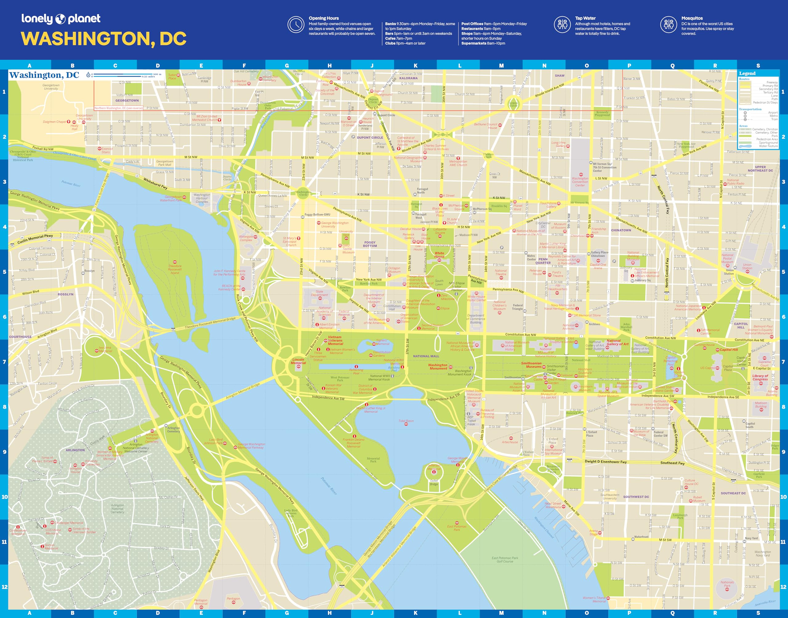 Washington, DC City Map 2ed -anglais-: Durable, Waterproof, Easy-Fold Planning Map with Attractions & Walking Tours