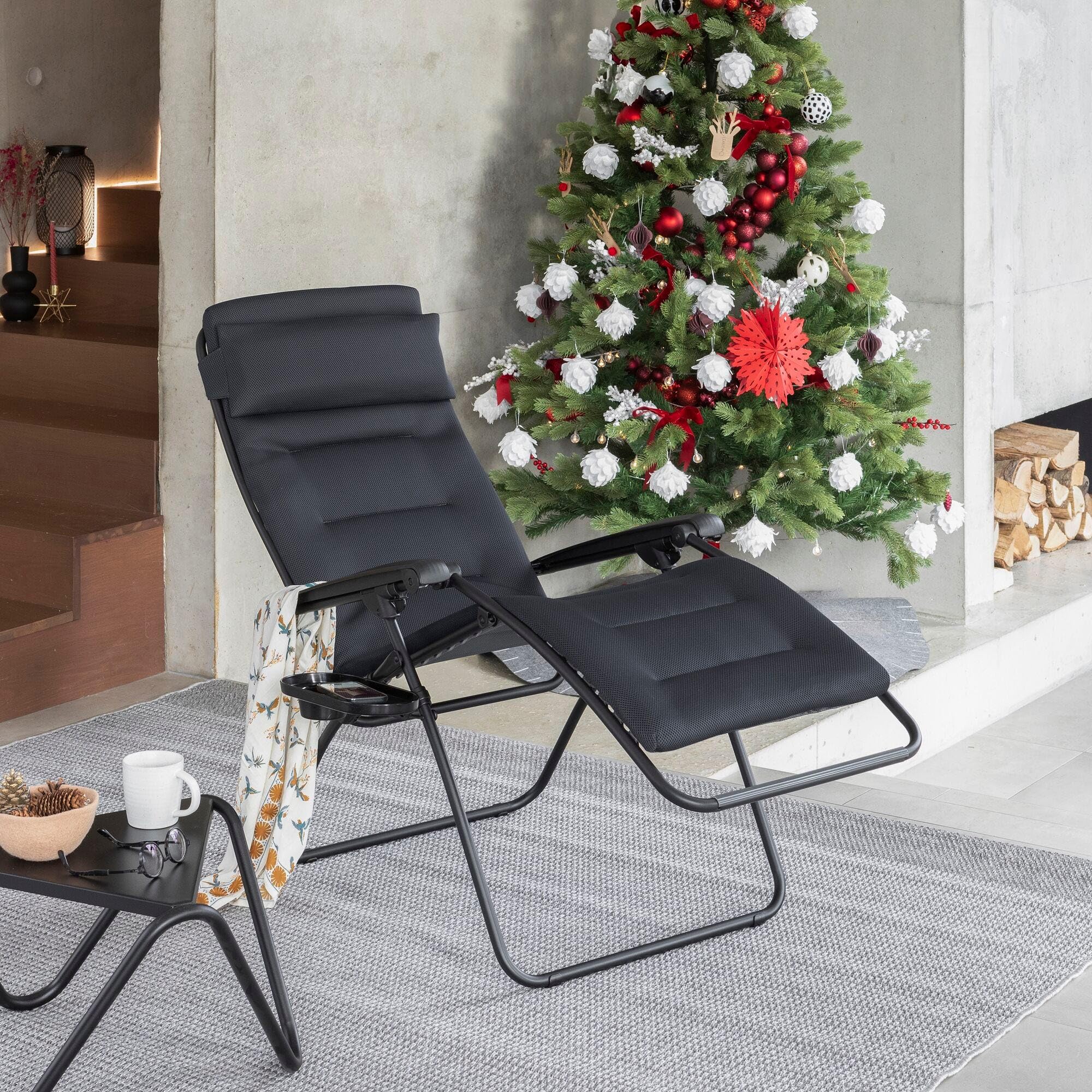 Lafuma Sillón Relax Acolchado Cero Gravedad - RSX Clip, Acero