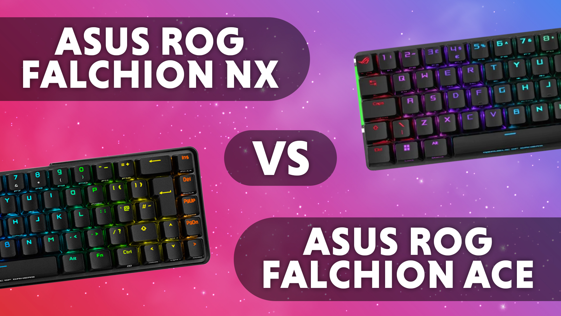 Watch ASUS ROG Falchion NX X Falchion Ace Comparison #thisorthat