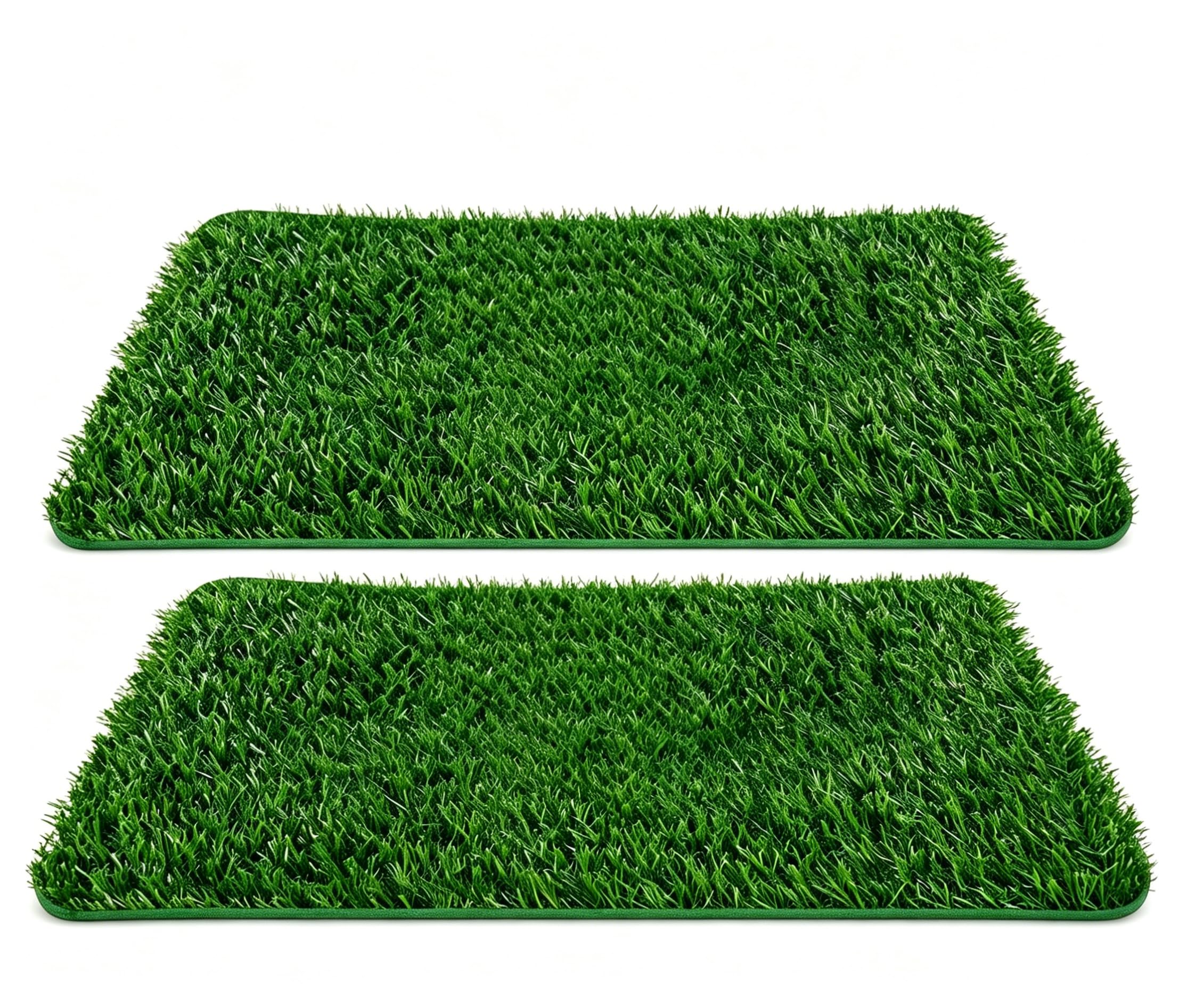 2 piezas de césped artificial para perros, balcón, inodoro para perros, lavable, alfombra de césped, alfombrilla de lluvia para cachorros, almohadilla de entrenamiento para perros pequeños (58,5 x 46