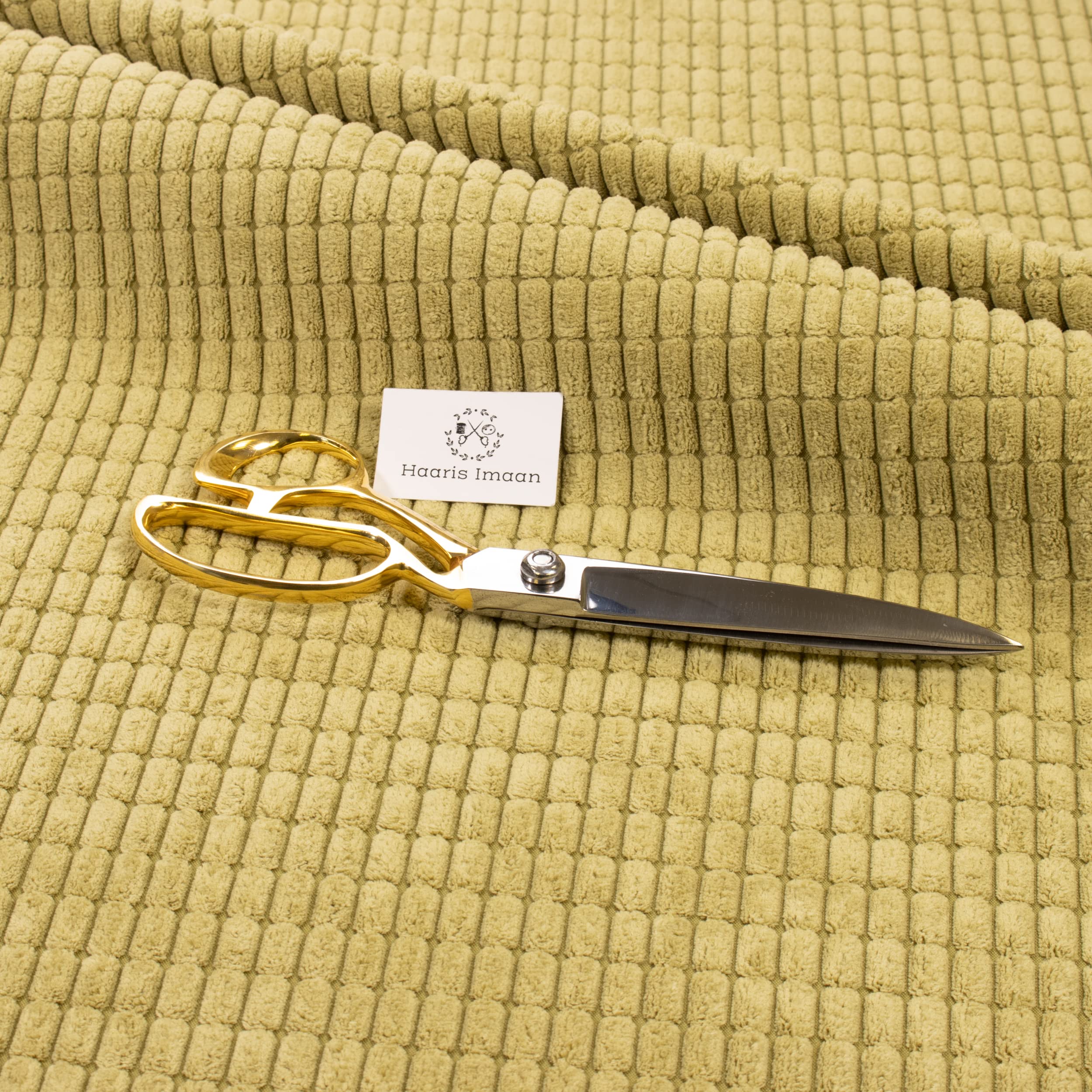 Haaris Imaan Premium Corduroy Fabric | Durable Upholstery DFS Fabric | Fire Retardant Material | Perfect for Cushions, Reupholstery, Sofas Furnishing | Sold by The Meter