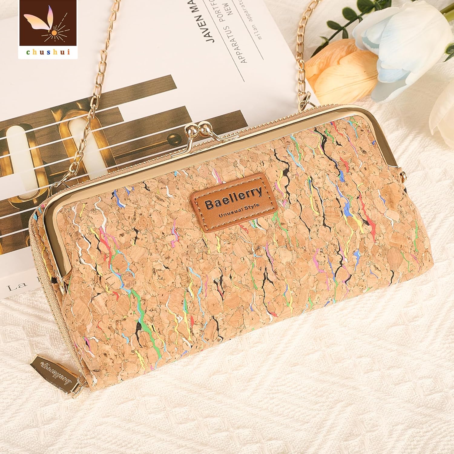 chushui Cell Phone Purse,Small Crossbody Bag for Women,Cute Leather Handbag with Adjustable Strap for Travel Work Daily