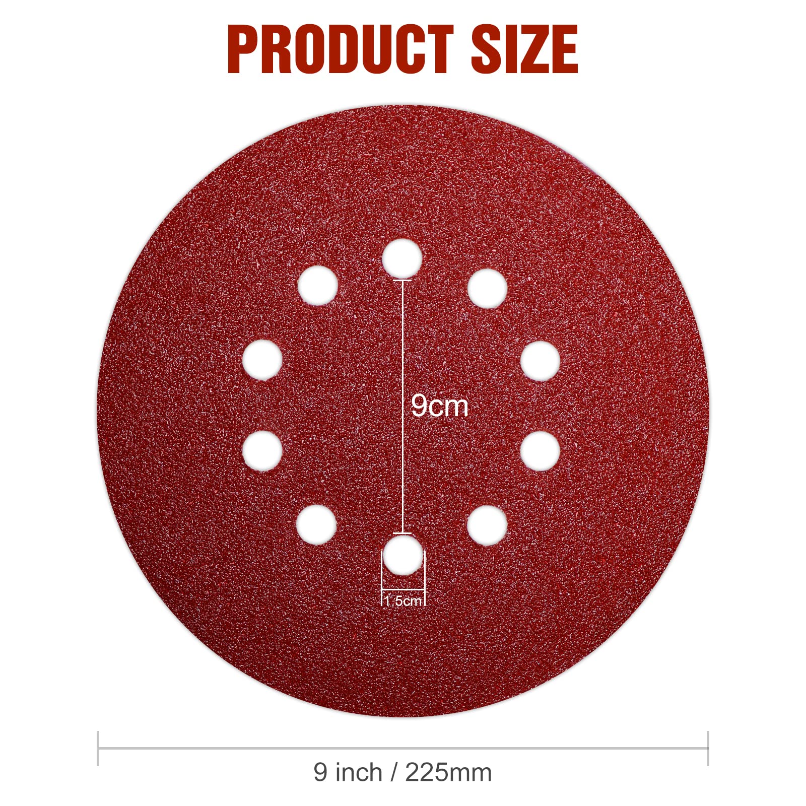 Visita la tienda de KONGMING KONGMING 25 Piezas Disco Lija 225 mm Grano 40 10 Agujeros para Lijadora de Paredes Y Techos in use