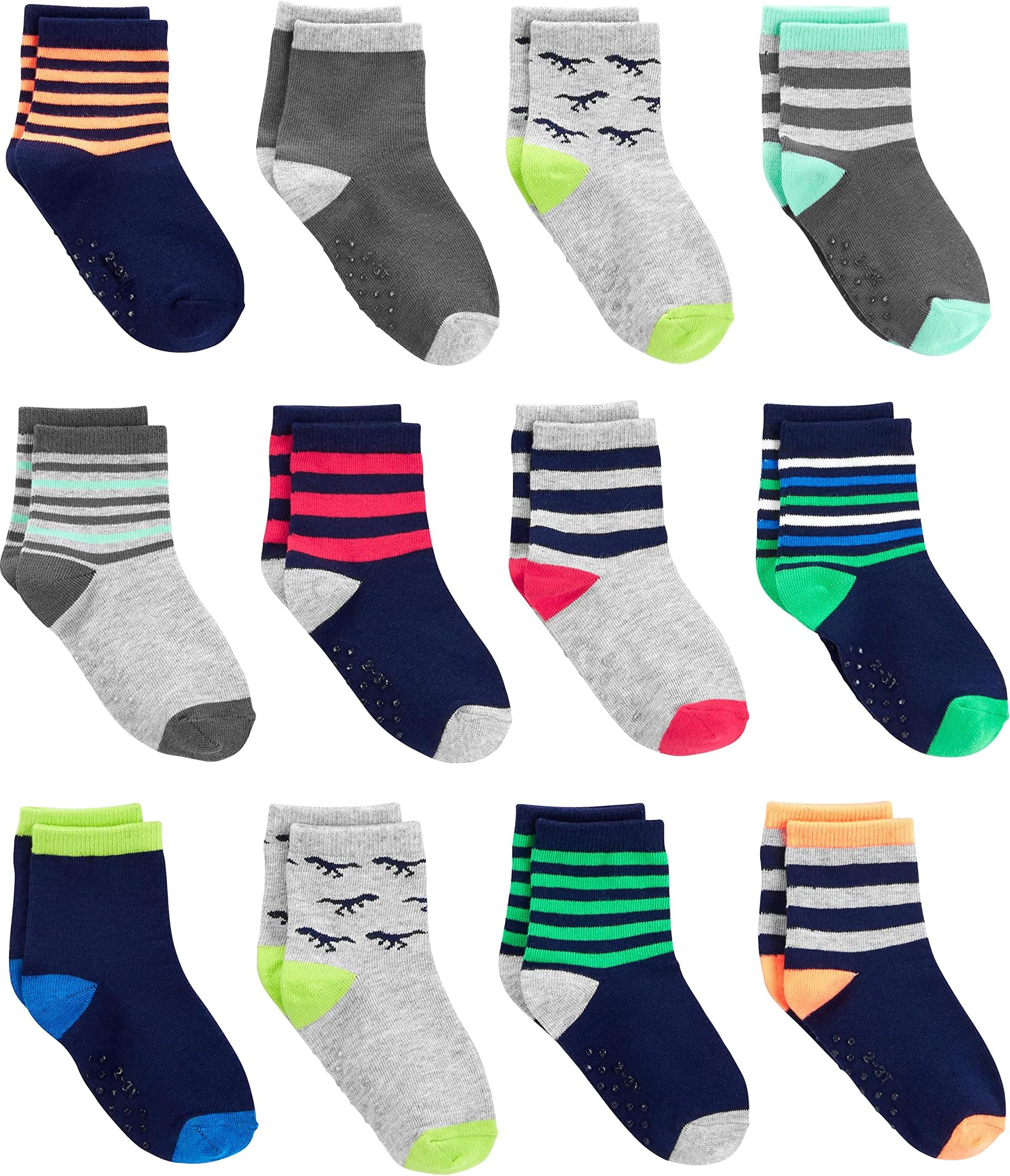 Simple Joys by Carter's Unisex Toddlers and Babies' Crew Socks, 12 Pairs