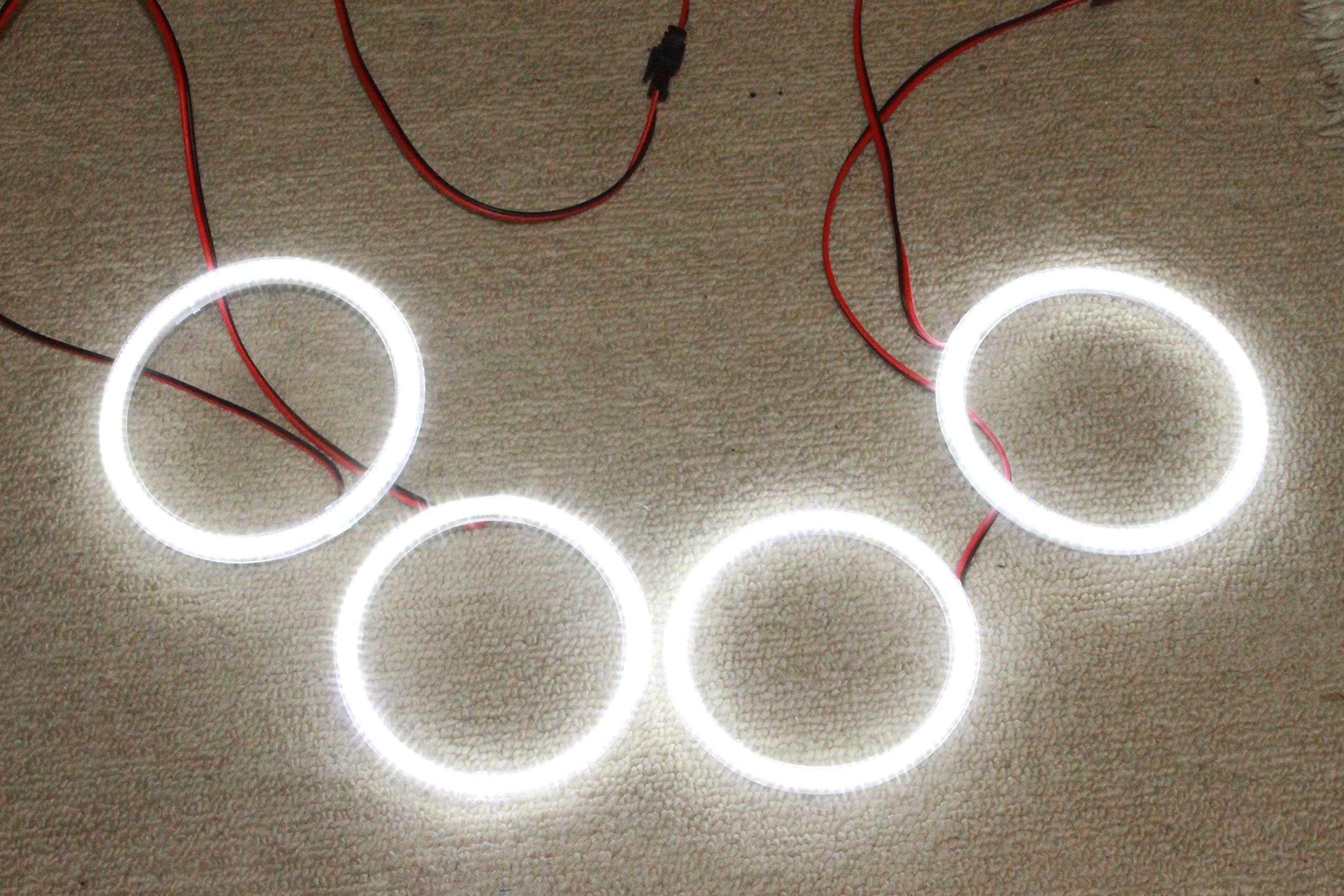 短期値下げ！30プリウス COBイカリング　アイライン多機能　加工ヘッドライト ワンオフ加工 30プリウス 後期 HID用 LEDイカリング＆純正