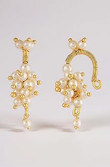 FASHIONS Traditional Maharashtrian Style Clip on Pressing Bugdi Upper Earring Ear Cuff For Women & Girls