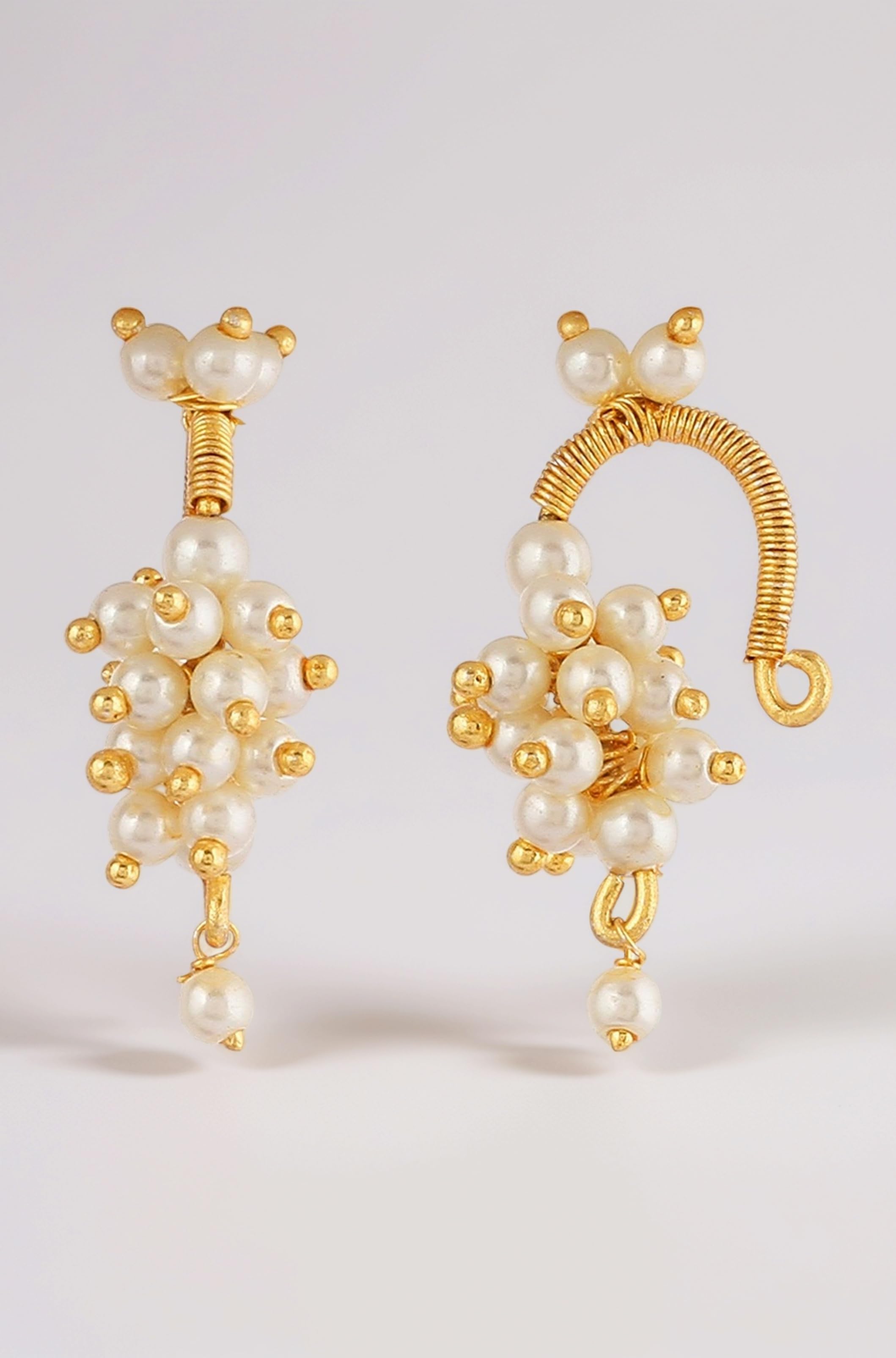 FASHIONS Traditional Maharashtrian Style Clip on Pressing Bugdi Upper Earring Ear Cuff For Women & Girls