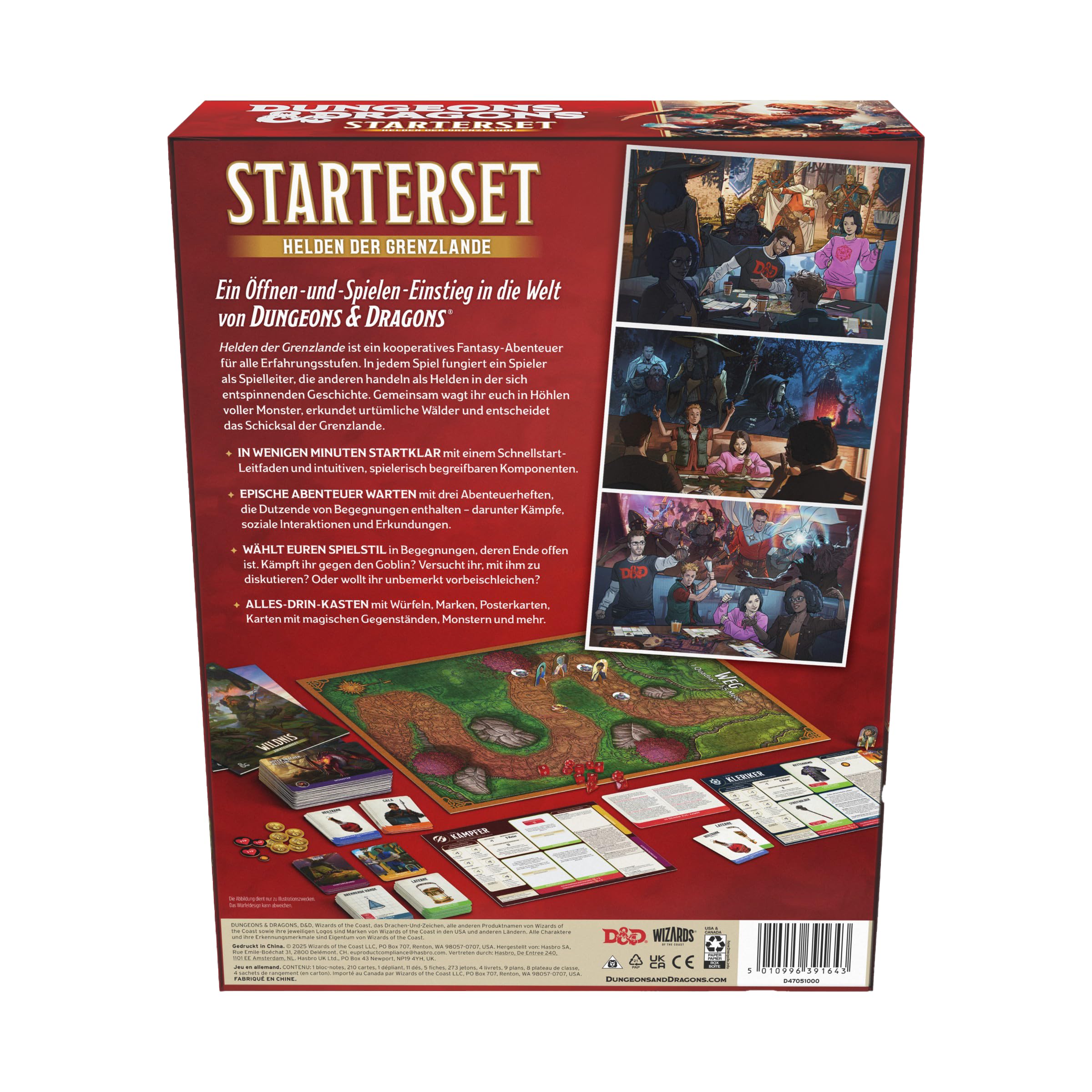 Dungeons & Dragons Starter Set: Helden der Grenzlande | D&D Fantasy-Abenteuerspiel für 3–5 Spieler (Deutsche Version)