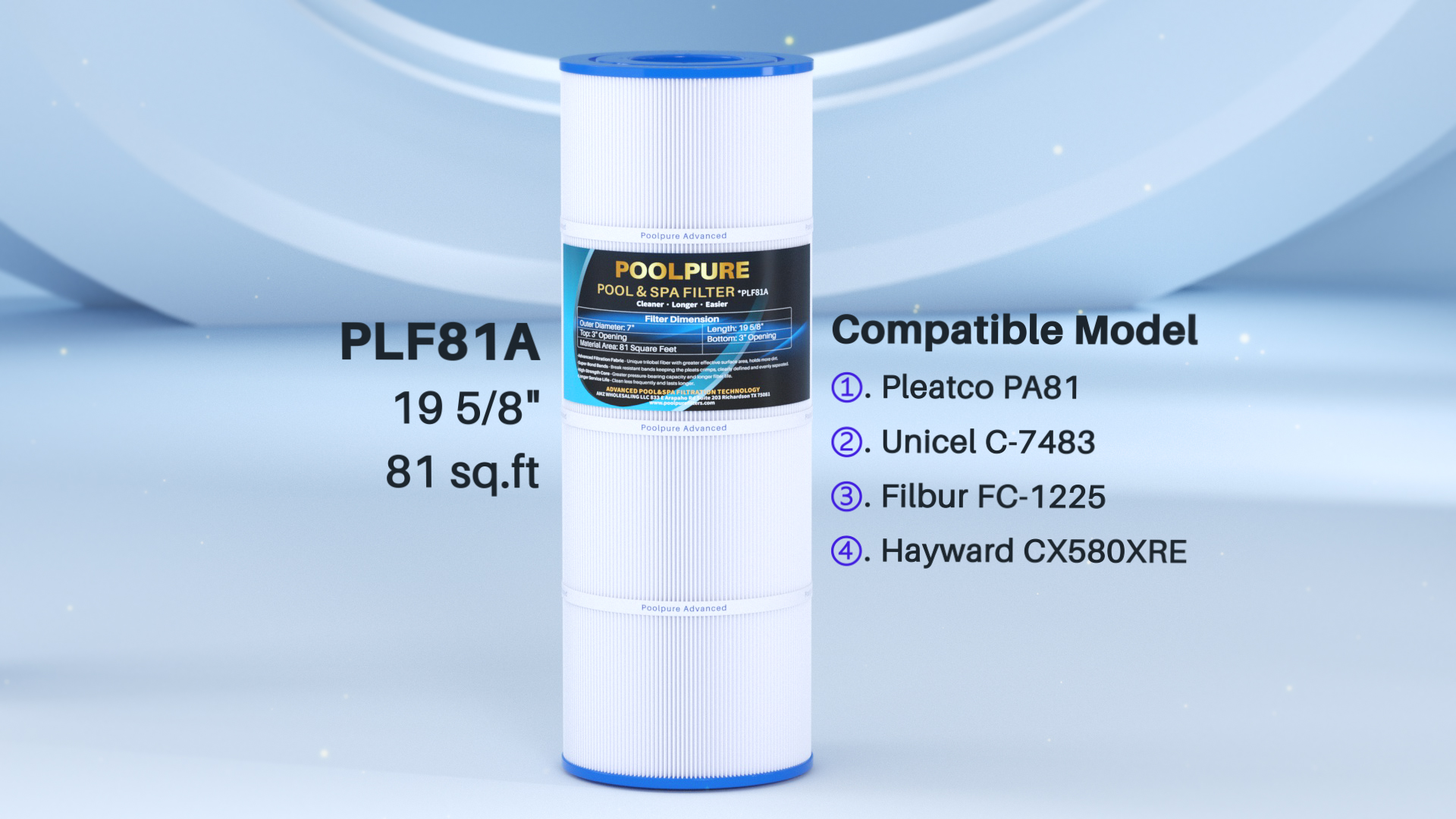 Amazon.com : POOLPURE CX580XRE Pool Filter Replaces Hayward C580E