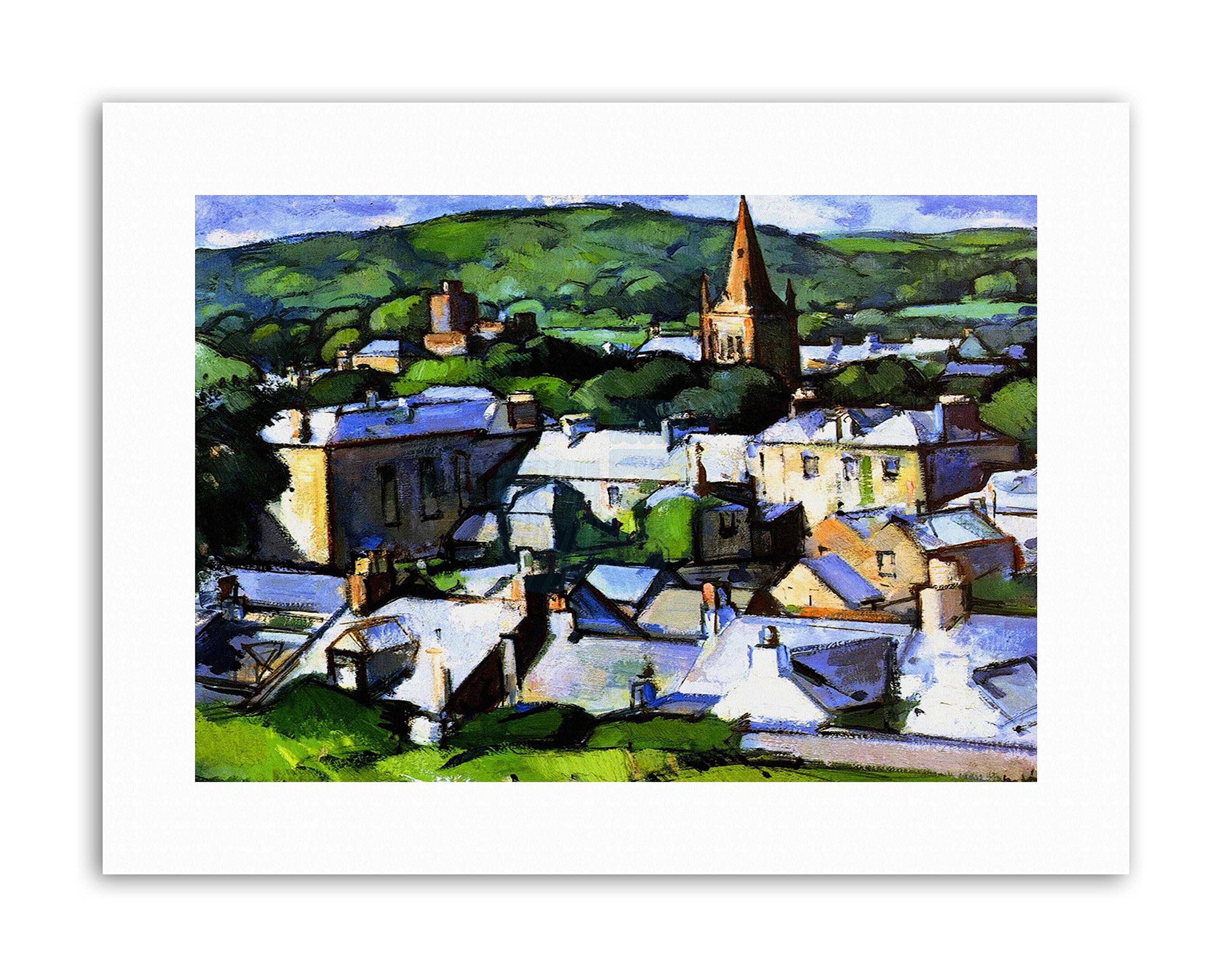 Wee Blue Coo Peploe Kirkcudbright Village Canvas Art Print