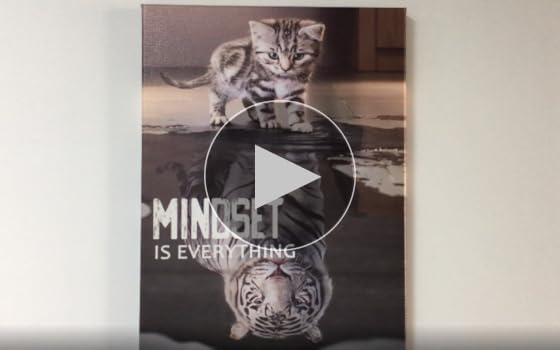 BWSPACE Mindset is Everything - Stampa artistica da parete con