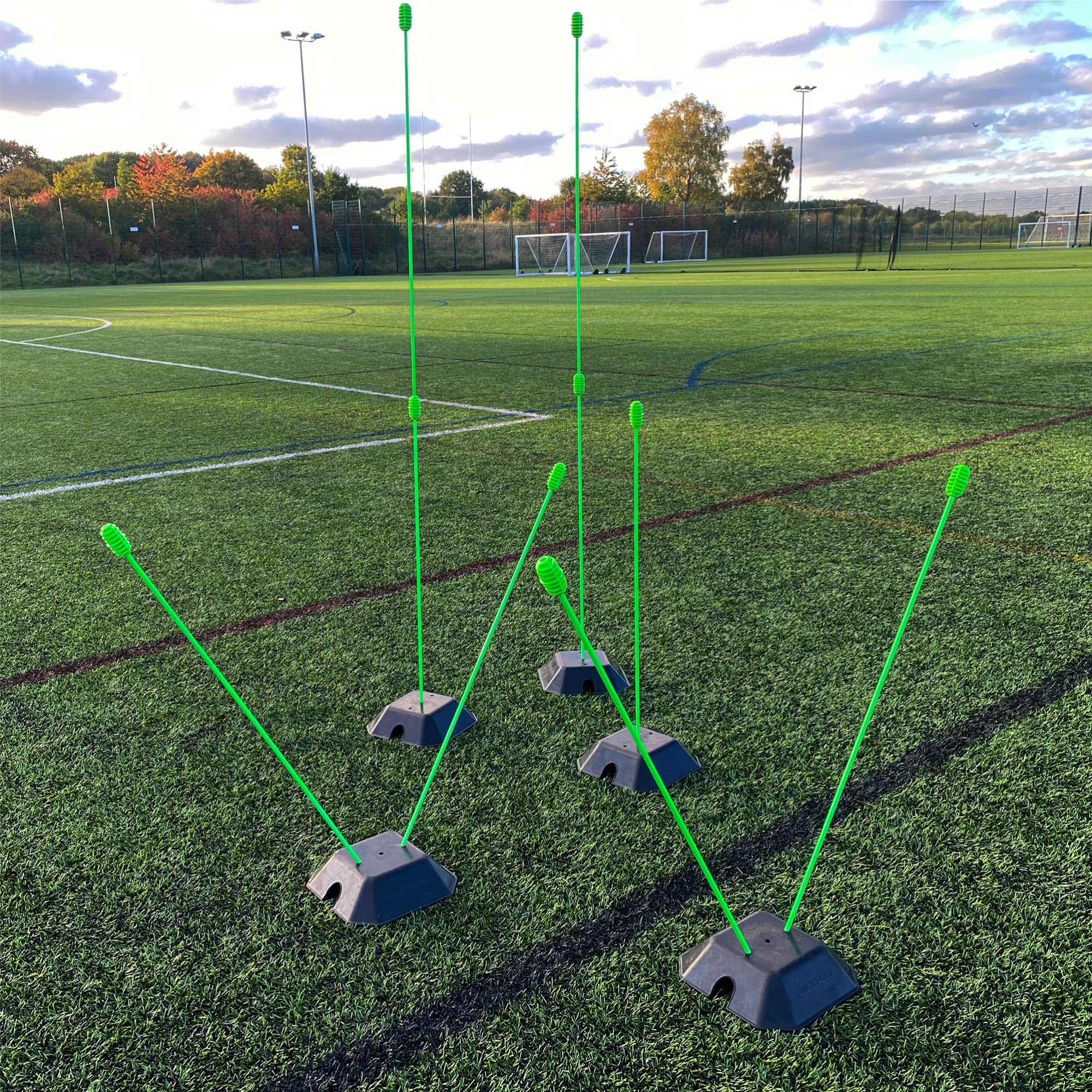 QUICKPLAY Lot de 5 poids de base pour s'entraîner sur gazon et terrain | Convient aux bâtons d'agilité QuickPlay et aux buts de football Kickster