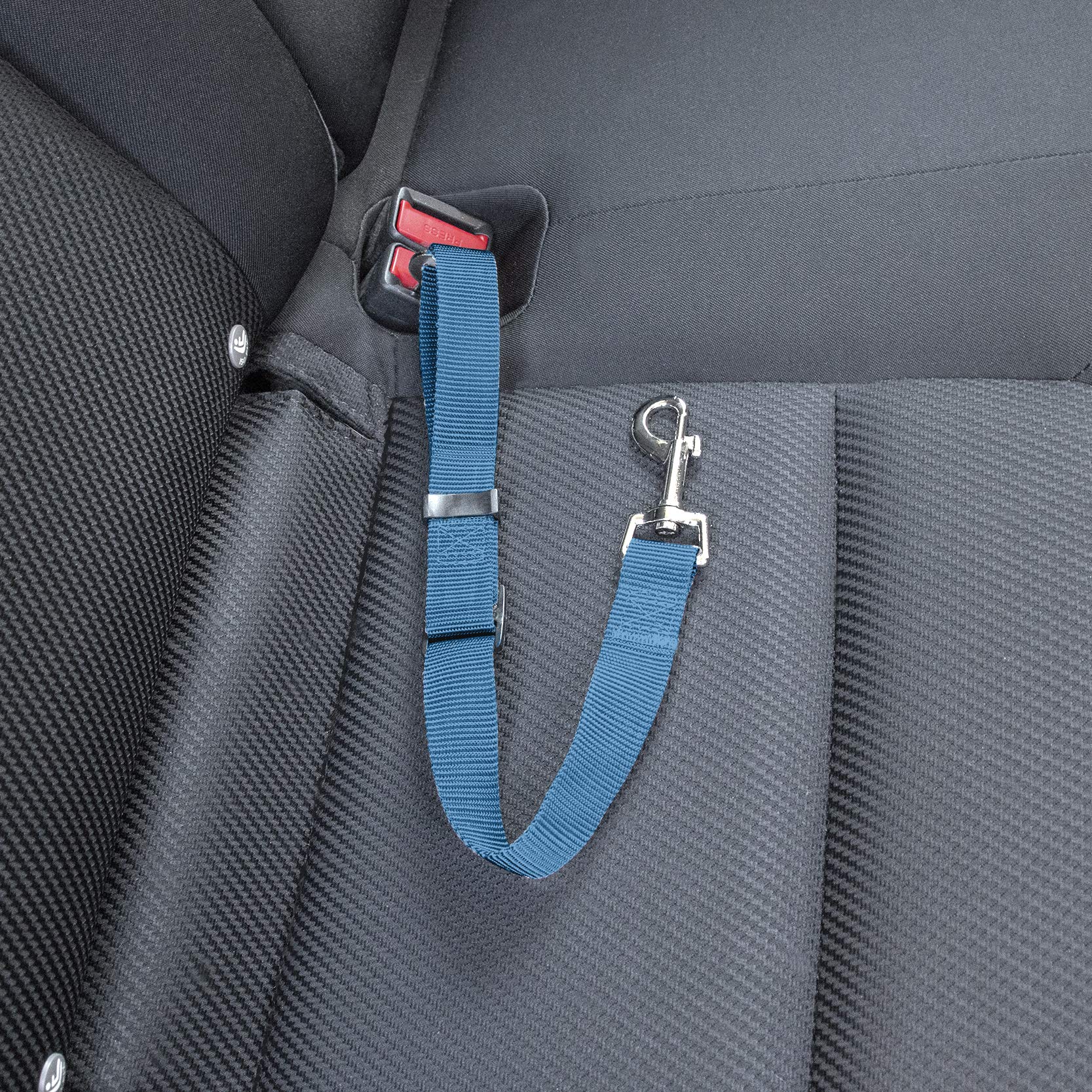 Furhaven Adjustable Pet Seat Belt for Cars & Standard Vehicles - Lagoon Blue, One Size - image 3