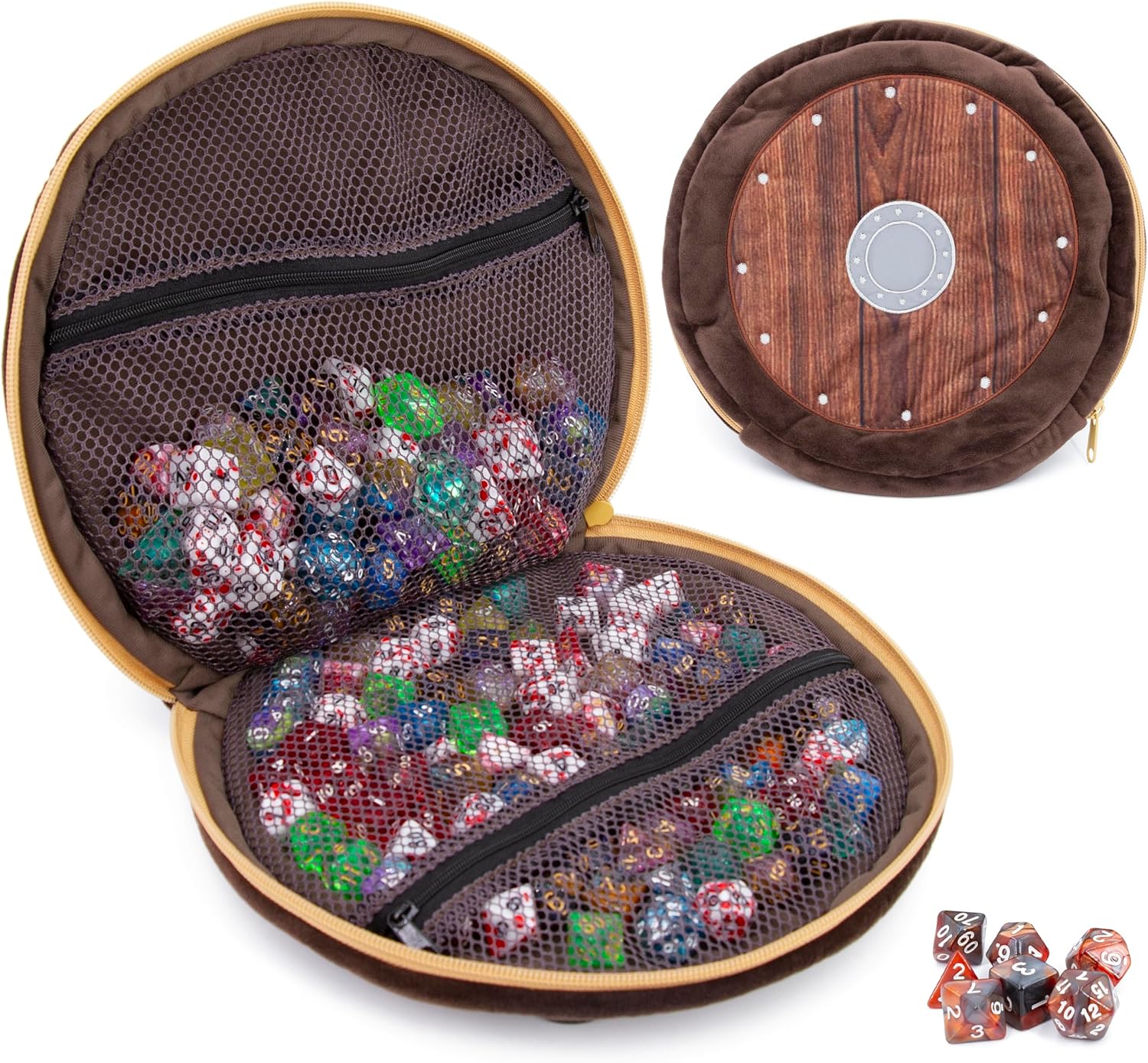 CASEMATIX Wearable Dice Case for Up To 300 Dice with 7